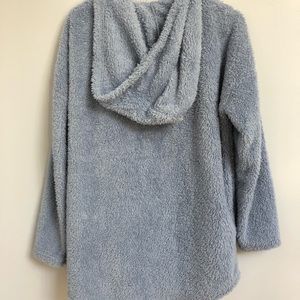 Blue fuzzy cardigan